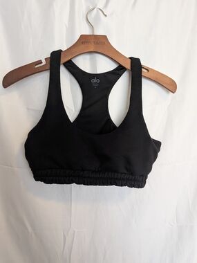 ALO Yoga Women's Black Racerback Sports Bra Size Small
